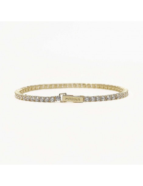 Mabina gioielli | Tennis Club | Bracciale tennis in argento 925‰ con zirconi bianchi | 533558