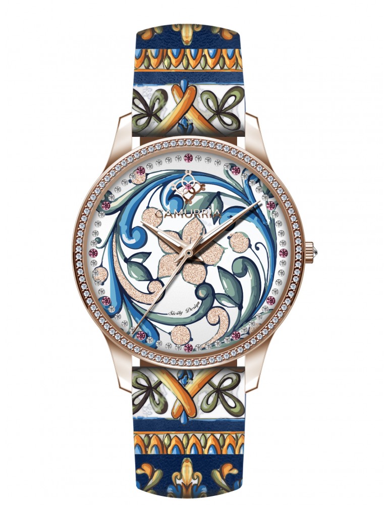 Camurria | I Maioliche | 'A Maiolica | Orologio solo tempo donna 37mm | CW07RT1