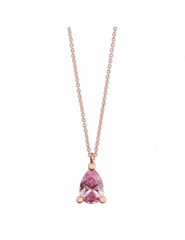 Ambrosia | Forme del Colore | Collana in Oro 750‰ con zircone rosa  | AGZ 382