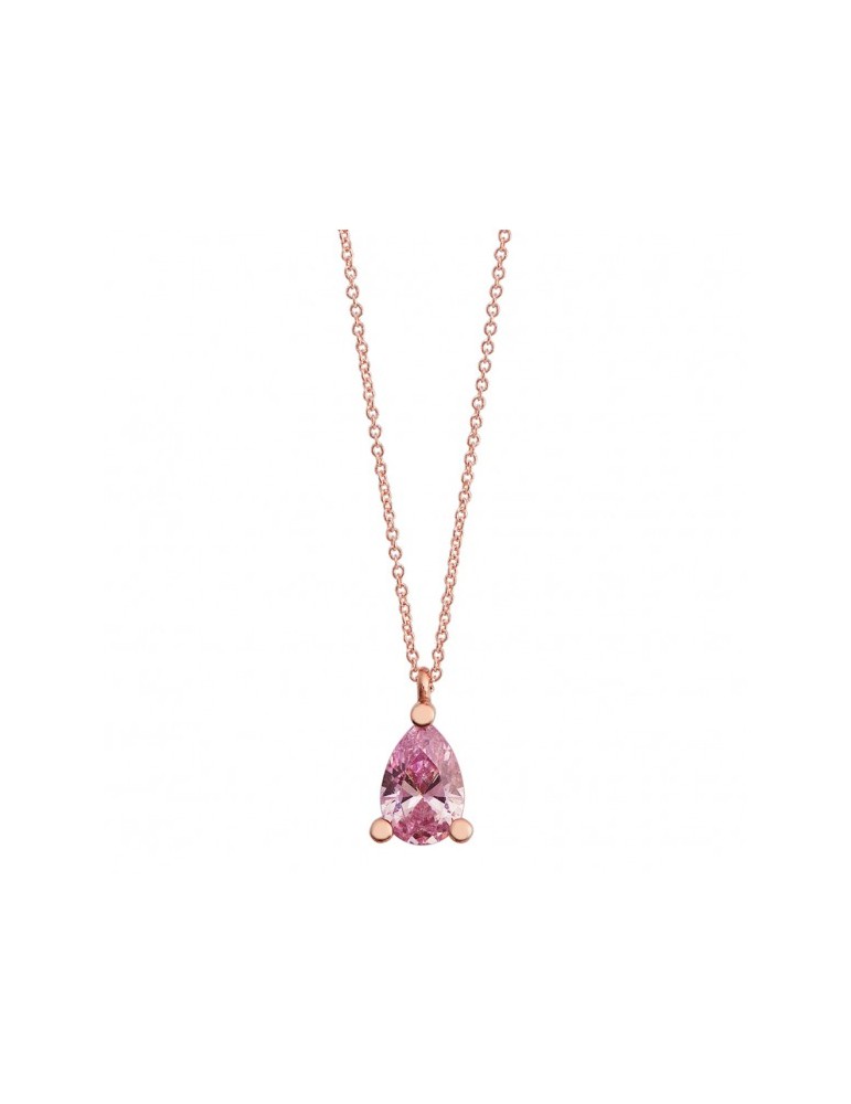 Ambrosia | Forme del Colore | Collana in Oro 750‰ con zircone rosa  | AGZ 382