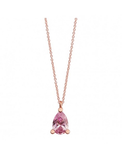 Ambrosia | Forme del Colore | Collana in Oro 750‰ con zircone rosa  | AGZ 382