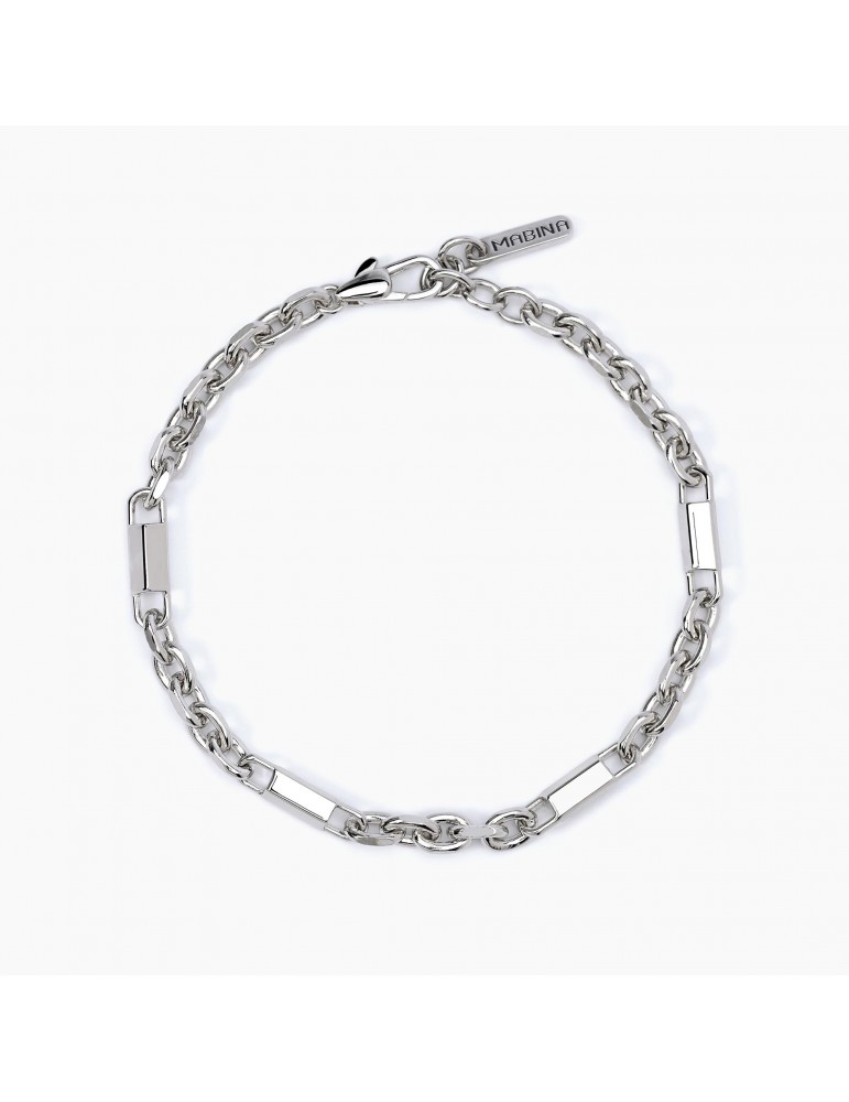 Mabina Gioielli | My Style | Bracciale in argento 925‰ con inserti lucidi | 533629