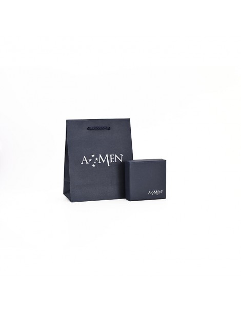 Amen | Lady | Anello in argento 925‰ con zirconi bianchi | ANLDGBBB