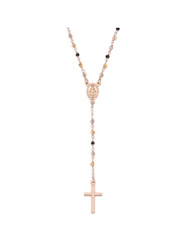 Amen | Rosari | Collana rosario in argento 925‰ con cristalli multicolor | CRO10RMMM4