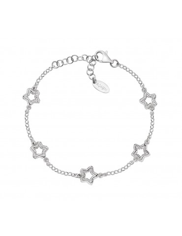 Amen | Coccole | Bracciale in argento 925‰ con stelle | BRGOSTB1