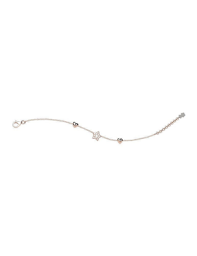 Nanan | Nanàn Bijou | Bracciale in argento 925‰ con stella e zirconi bianchi | NAN0291