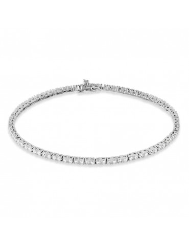 Stroili | Silver Elegance | Bracciale tennis in argento 925‰ con zirconi neri | 1621133