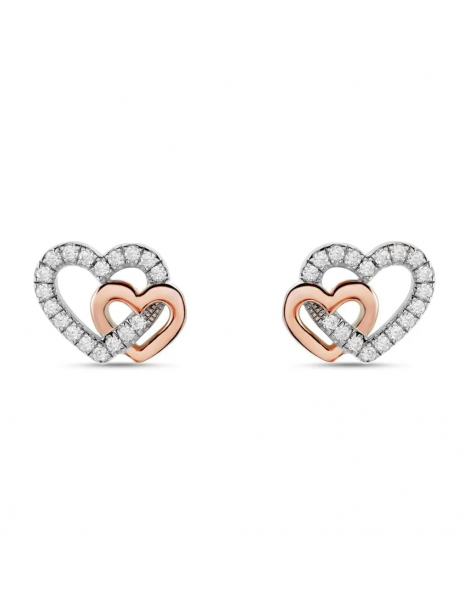 Stroili | Silver Moments | Orecchini in argento 925‰ con cuore e zirconi bianchi | 1664270