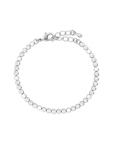 Stroili, Romantic Shine, Bracciale tennis in metallo con cristalli bianchi. Referenza: 1663926