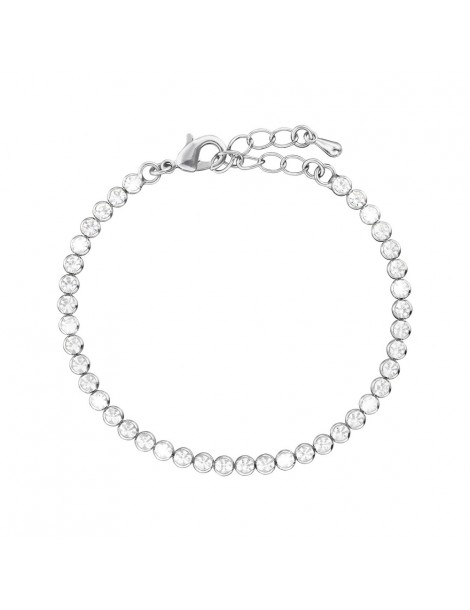 Stroili, Romantic Shine, Bracciale tennis in metallo con cristalli bianchi. Referenza: 1663926