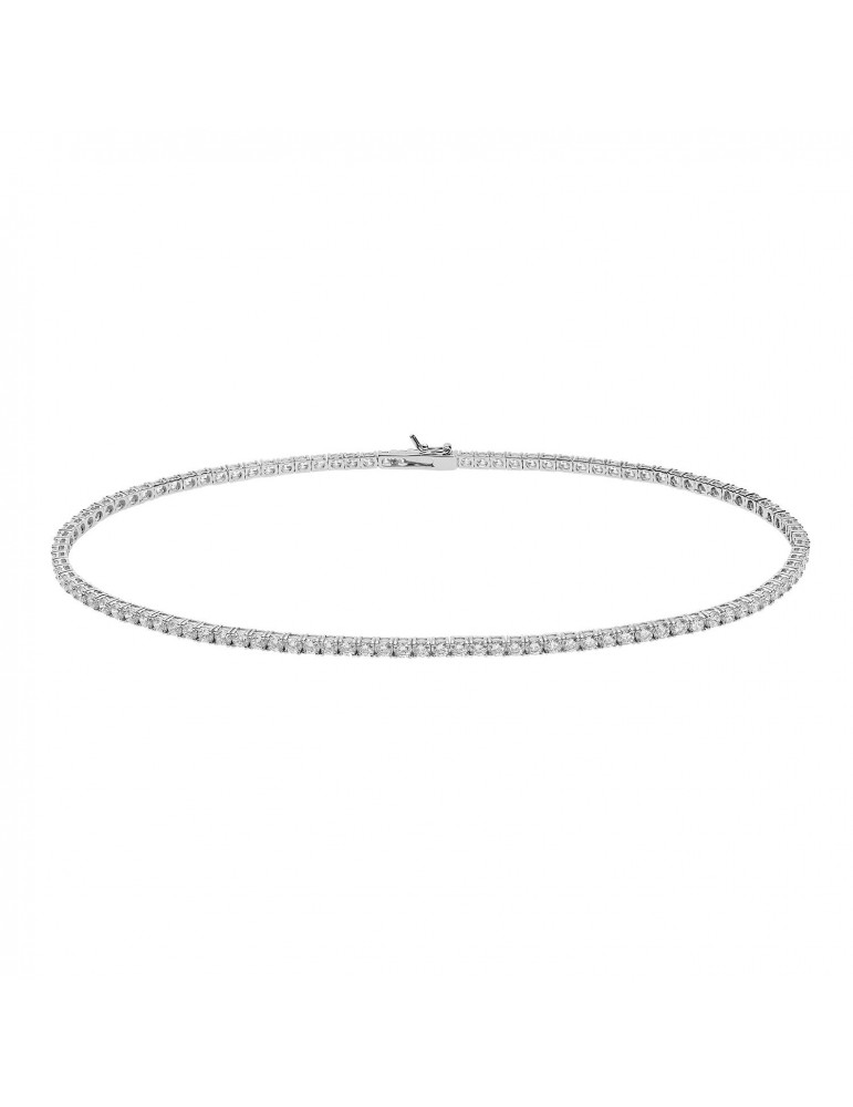 Comete gioielli | Tennis | Collana In Argento 925% con zirconi bianchi |  GLA 247 M42.