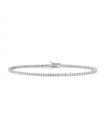 Comete gioielli | Tennis | Bracciale In Argento 925% con zirconi bianchi | BRA 175 M18