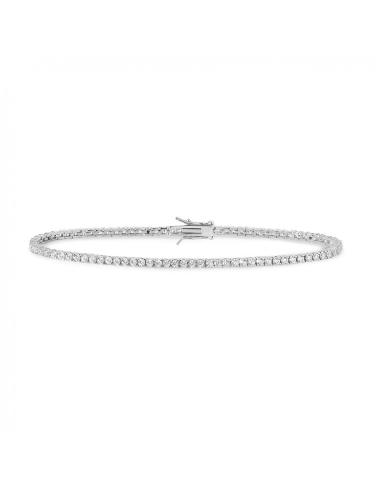 Comete gioielli | Tennis | Bracciale In Argento 925% con zirconi bianchi | BRA 175 M18