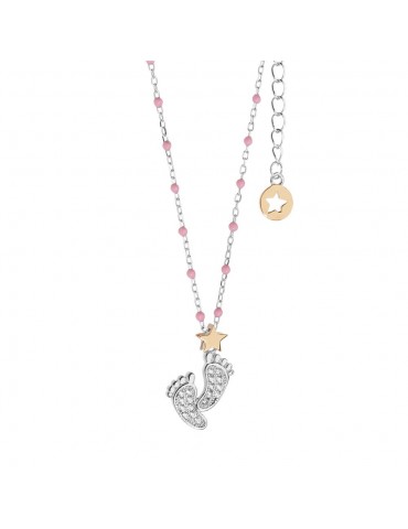 Comete gioielli | Stella | Collana In Argento 925% e smalto rosa | GLA 223