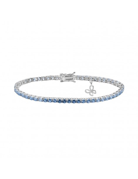 Comete gioielli | Farfalle | Bracciale In Argento 925% con zirconi degradè bianchi e azzurri | BRA 168