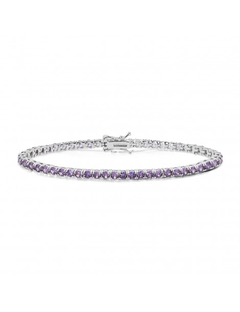 Comete gioielli | Tennis | Bracciale In Argento 925% con zirconi viola | BRA 238 M18