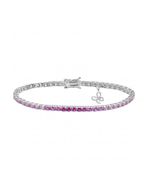 Comete gioielli | Farfalle | Bracciale In Argento 925% con zirconi degradè bianchi e rosa | BRA 169