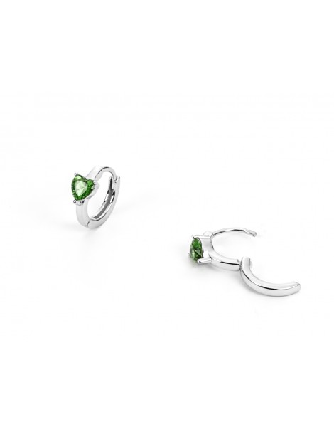 4US Paciotti | Orecchini in argento 925‰ con zircone verde | 4UOR5430W