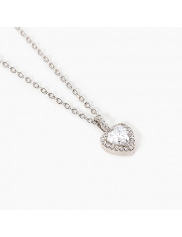 Mabina gioielli | Love Affair | Collana in argento 925‰ con cuore in zirconi bianchi | 553103