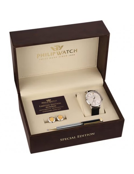 Philip Watch | Sunray | Gift box Orologio automatico solo tempo uomo 41mm | R8221180017