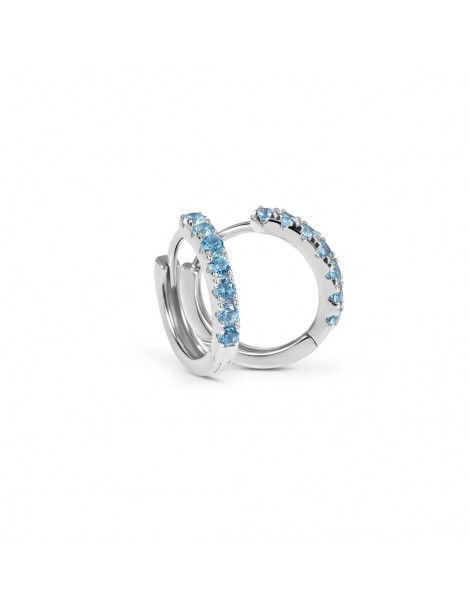 Stroili | Silver Rainbow | Cerchi in argento 925‰ con zirconi azzurri | 1682416