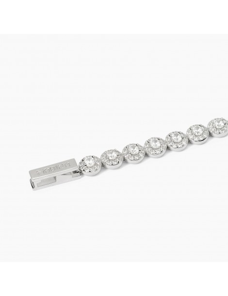 Mabina gioielli | Milanesienne | Bracciale in argento 925‰ con zirconi bianchi | 533823