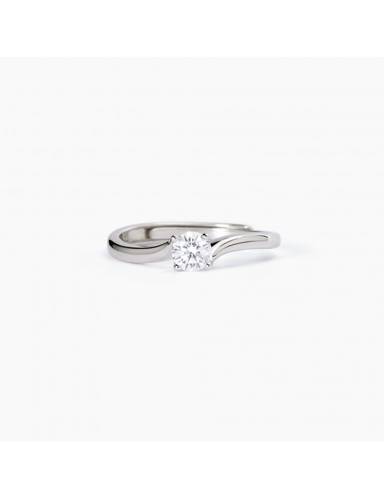 Mabina gioielli | Solitaire | Anello in argento 925‰ con zircone bianco | 523391