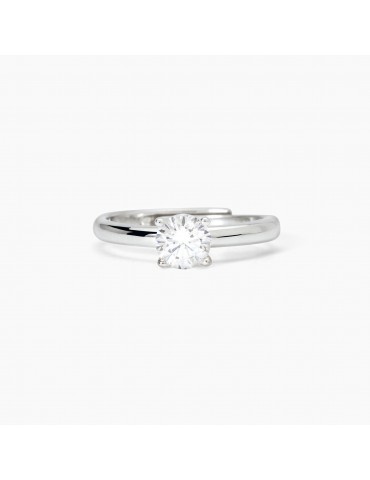 Mabina gioielli | Solitaire | Anello in argento 925‰ con zircone bianco | 523397