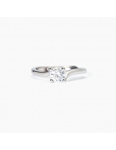 Mabina gioielli | Solitaire | Anello in argento 925‰ con zircone bianco | 523398