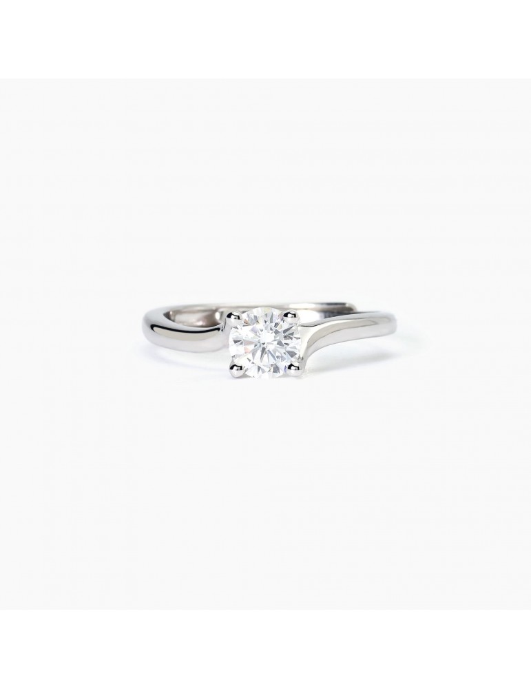 Mabina gioielli | Solitaire | Anello in argento 925‰ con zircone bianco | 523398