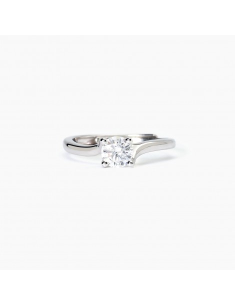 Mabina gioielli | Solitaire | Anello in argento 925‰ con zircone bianco | 523398