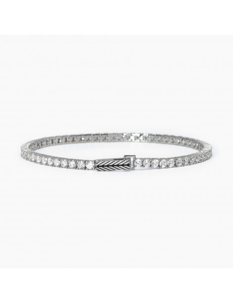 Mabina gioielli | Tennis club | Bracciale tennis in argento 925‰ con zirconi bianchi | 533695