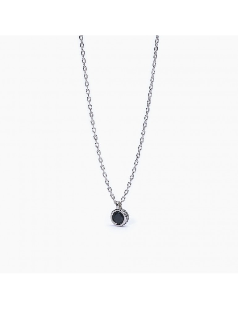 Mabina Gioielli | Bright | Collana in argento 925‰ con zircone nero | 553574