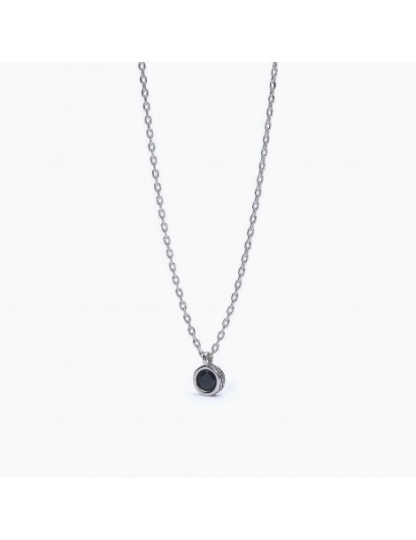 Mabina Gioielli | Bright | Collana in argento 925‰ con zircone nero | 553574