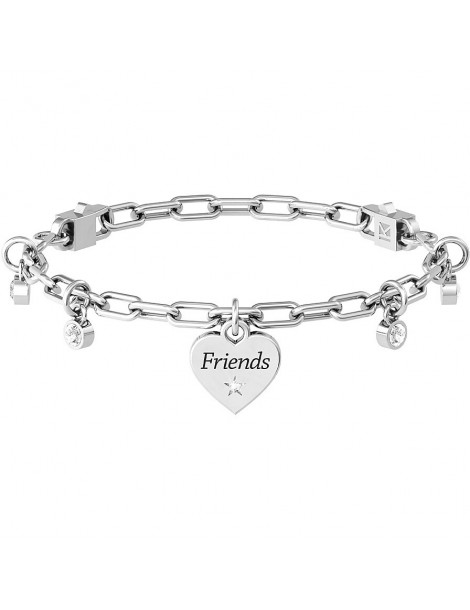 Kidult | Cuore | Friends | Bracciale in acciaio con ciondolo a cuore | 732214