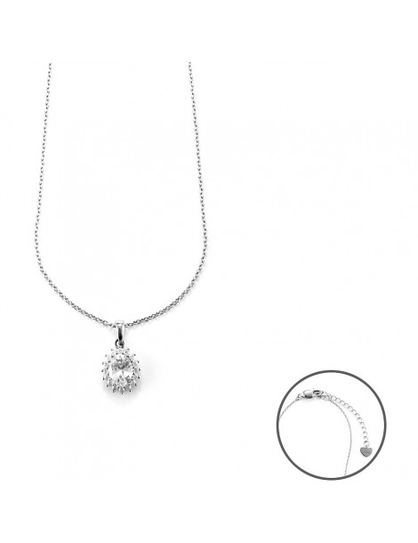 4US Paciotti | Collana in argento 925‰ con zirconi bianchi | 4UCL6048W