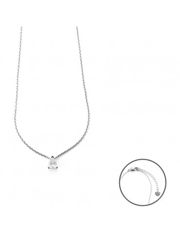 4US Paciotti | Collana in argento 925‰ con zircone bianco | 4UCL6060W