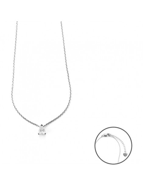 4US Paciotti | Collana in argento 925‰ con zircone bianco | 4UCL6060W