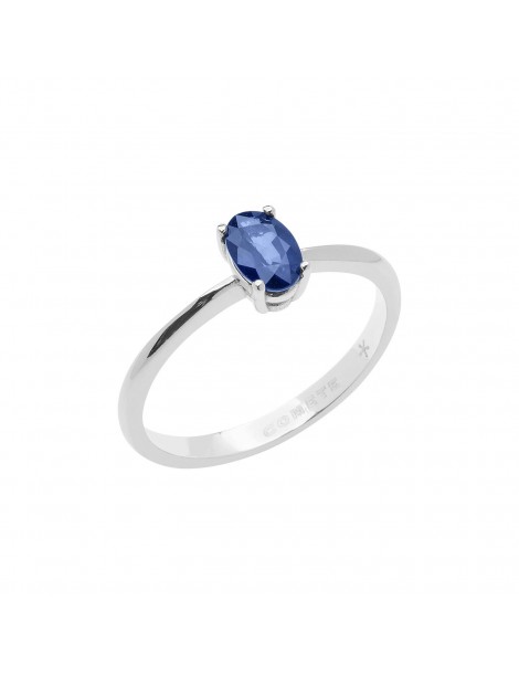 Comete Gioielli | Fantasia di colore | Anello in Oro 750‰ con Zaffiro blu | ANB 2675