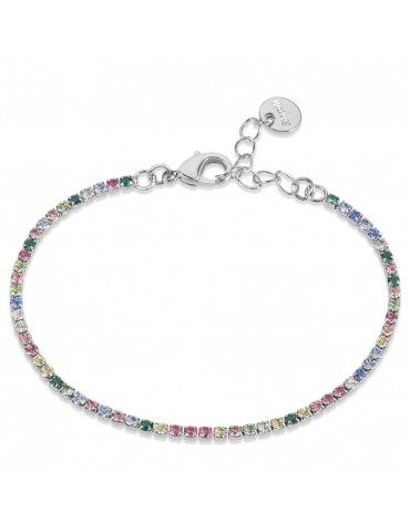 Stroili | Romantic Shine | Bracciale tennis in metallo con cristalli multicolor | 1685828