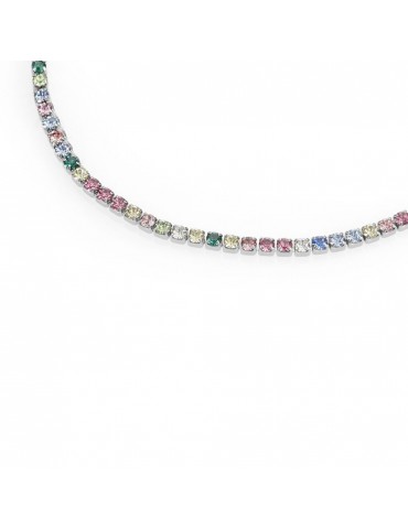 Stroili | Romantic Shine | Bracciale tennis in metallo con cristalli multicolor | 1685828