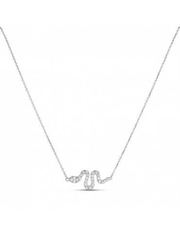 Stroili | Silver Moments | Collana in argento 925‰ con serpente in pavè di zirconi bianchi | 1686515