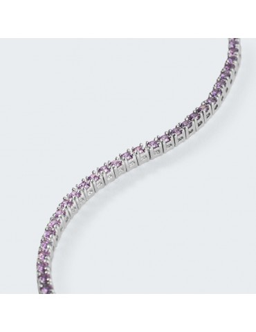 Stroili | Silver Rainbow | Bracciale tennis in argento 925‰ con zirconi viola | 1682552