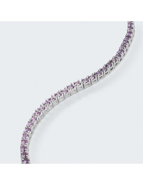 Stroili | Silver Rainbow | Bracciale tennis in argento 925‰ con zirconi viola | 1682552