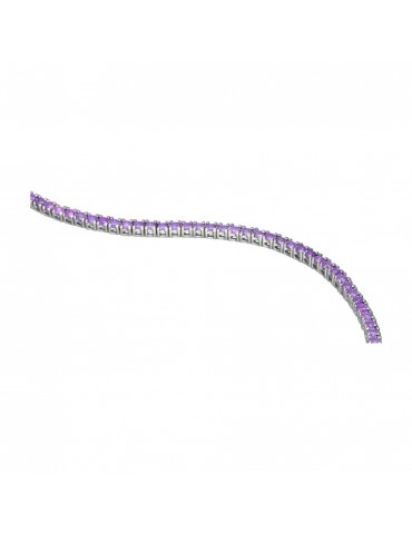 Stroili | Silver Rainbow | Bracciale tennis in argento 925‰ con zirconi viola | 1682552