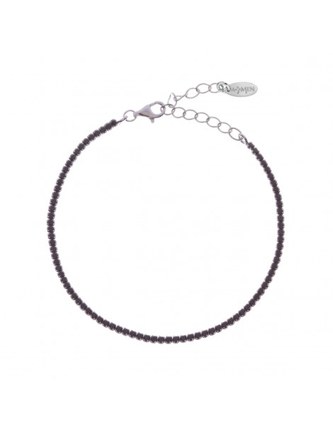 Amen | Tennis Mania | Bracciale tennis in argento 925‰ con zirconi neri | BT1BN17