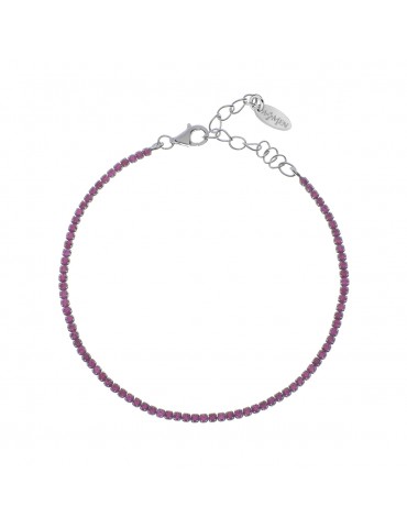 Amen | Tennis Mania | Bracciale tennis in argento 925‰ con zirconi fucsia | BT1BR17