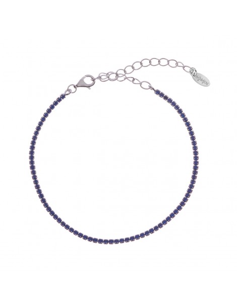 Amen | Tennis Mania | Bracciale tennis in argento 925‰ con zirconi blu | BT1BBL17