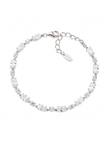 Amen | Stardust | Bracciale tennis in argento 925‰ con zirconi bianchi | BT2OVBBBZ16