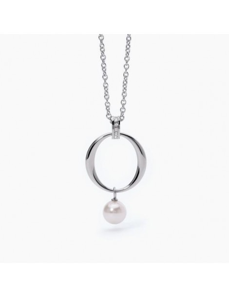 2Jewels | Collana in acciaio con perla sintetica | 251832